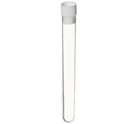 SEOH 16 X 125mm Plastic Test Tubes with Caps, 25 Pack