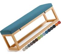 seokor Bench Cushion Kitchen, 2/3 Seater Sofa Lounge Garden Bench Pad, with Zipper Non Slip Removable Furniture Bench Seat Pad Outdoor Indoor Lounge Bench Cushion(O,200x35x5cm)