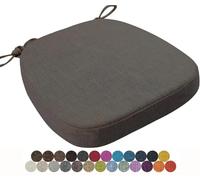 seokor Chair Cushion Kitchen, Memory Foam Chair Pads, 40x38/43x40/43x42cm with Ties Non-Slip Chair Pads,Outdoor Indoor Seat Cushion for Dining Office Garden Chair(Color3,43x40x5cm)