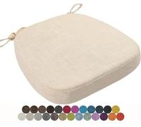 seokor Chair Cushion Kitchen, Memory Foam Chair Pads, 40x38/43x40/43x42cm with Ties Non-Slip Chair Pads，Outdoor Indoor Seat Cushion for Dining Office Garden Chair(Color2,40x38x3cm)