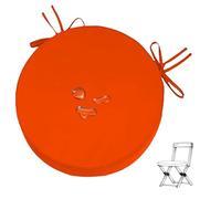 seokor Round Garden Seat Cushions Waterproof,35/40/48/50cm Bistro Outdoor Chair Cushions,With Ties Patio Stool Cushion Removable for Indoor/Outdoor, Home, Patio, Garden(A14,35x8cm)