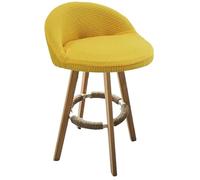seokor Set Of 1/2/4 Jacquard Round Bar Chair Cover, Stretch Counter Short Back Bar Stools Cover Curved Arms Swivel Chair Slipcovers for Kitchen, Bar, Dining, Counter, Cafe(#14,1PCS)