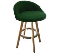 seokor Set Of 1/2/4 Jacquard Round Bar Chair Cover, Stretch Counter Short Back Bar Stools Cover Curved Arms Swivel Chair Slipcovers for Kitchen, Bar, Dining, Counter, Cafe(#15,1PCS)