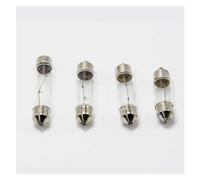 Seoncoeng 10pcs Double pointed reading car trunk small lamp beads 12V24V30V36V5W10W two pointed bulb olive light(10 x 36mm 12V5W)
