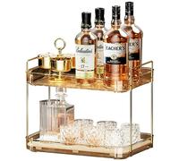 Seoneiro Whiskey Tray, Glass Cup Rack, Mug Holder, Coffee Cup Organizer, Bathroom Countertop Organizer With Drain Board, Wine Glass Decorative Holder, Food Tray, Kitchen Spice Rack