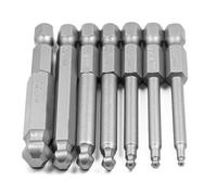 SeonFook 7PCS Ball End Hex Bit Set, End Hex Head Metric Allen Wrench Drill Screwdriver Bit Set, Magnetic S2 Steel Ball End Hex Driver Bit for Power Screwdriver Drill Impact Driver