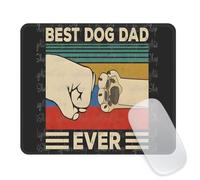 Seorsok Cartoon Dog Paw Pattern Mouse Mat,Premium Textured Mouse Pads for Office Laptop,Washable Square Cute Mousepads with Extended Stitched Edges Non Slip Rubber Base 9.5"x7.8"x0.12"Black-Border