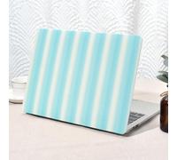 Seorsok Compatible with MacBook Air 13 Inch Case 2022 2021 2020 2019 2018 Release A1932 A2179 M1 A2337 Touch ID,Cute Rainbow Striped Leather Plastic Hard Shell Case with Keyboard Cover,Blue Woven