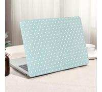 Seorsok Compatible with MacBook Air 13 Inch Case 2022 2021 2020 2019 2018 Release A1932 A2179 M1 A2337 Touch ID,Cute White Little Love Hearts Leather Plastic Hard Shell Case with Keyboard Cover,Blue