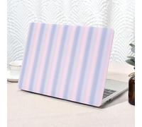 Seorsok Compatible with MacBook Air 13 Inch Case 2022 2021 2020 2019 2018 Release A1932 A2179 M1 A2337 Touch ID,Cute Rainbow Striped Leather Plastic Hard Shell Case with Keyboard Cover,Purple Woven