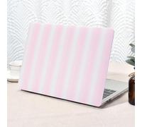 Seorsok Compatible with MacBook Pro 13 inch Case M2 2023,2022,2021-2016 A2338 M1 A2251 A2289 A2159 A1989 A1708 A1706,Cute Rainbow Striped Leather Plastic Hard Shell Case&Keyboard Cover,Pink Woven