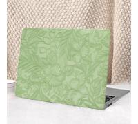 Seorsok Compatible with MacBook Pro 13 inch Case M2 2023,2022,2021-2016 A2338 M1 A2251 A2289 A2159 A1989 A1708 A1706,Leaves Flowers Leather Hard Shell Case with Keyboard Cover,Green Blooming Floral