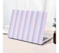 Seorsok Compatible with MacBook Pro 13 inch Case M2 2023,2022,2021-2016 A2338 M1 A2251 A2289 A2159 A1989 A1708 A1706,Cute Rainbow Striped Leather Plastic Hard Shell Case&Keyboard Cover,Purple Woven