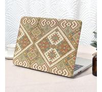 Seorsok Compatible with New MacBook Air 13.6 inch Case M4 M3 M2 2025 2024-2022 Release A3240 A2681 A3113,Elegant Linen Texture Leather Plastic Hard Shell & Keyboard Cover,Boho Vintage,Brown