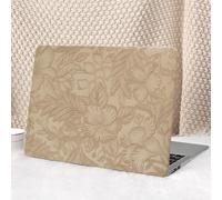 Seorsok Compatible with New MacBook Air 13.6inch Case M5 M4 M3 M2 2026-2022 Release A3449 A3240 A2681 A3113,Elegant Leaves Flower Leather Plastic Hard Shell Case&Keyboard Cover,Apricot Blooming Floral