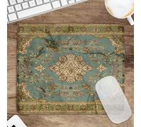 Seorsok Square Aesthetic Boho Vintage Mouse Pad,Office Home Personalized Mouse Mat Design,Waterproof Funny Antique Ethnic Mouse pad,Non-Slip Rubber Base Computer Mouse Pads for Wireless Mouse