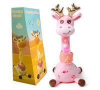 seOSTO Pink Volume Control Singing Dancing Giraffe Toy Repeating Baby Toys