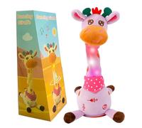seOSTO Volume Control Singing Dancing Giraffe Toy Repeating Baby Toys, Talking Giraffe Speaking Toy for Baby Toddler Encourage Speech Toys, Birthday Gifts for Kids 1 2 Year Old Boys Girls