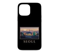 Seoul City Korea Skyline Sunset Retro Travel Graphic Case for iPhone 13 Pro Max