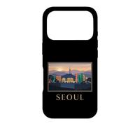 Seoul City Korea Skyline Sunset Retro Travel Graphic Case for iPhone 17 Pro