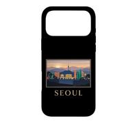 Seoul City Korea Skyline Sunset Retro Travel Graphic Case for iPhone 17 Pro Max