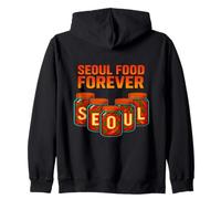 Seoul Food Forever Korean Kimchi Pun Funny Food Zip Hoodie