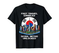 Seoul Metro Unlocked | Pixel Art South Korea Gaming T-Shirt