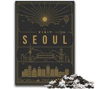 Seoul South Korea 1000 Pieces Jigsaw Puzzle for Adults& Teens, for 14+ Train Your Brain And Your Hands Christmas Game Gifts 2000pcs (70x100cm)