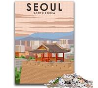 Seoul South Korea 1000 Pieces Jigsaw Puzzles for Adults And Teens, for 14+ Train Your Brain And Your Hands Christmas Game Gifts 1000pcs (26x38cm)