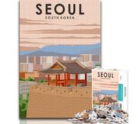 Seoul South Korea 1000 Pieces Jigsaw Puzzles For Teens And Adults,Educational Toys Is Ideal As A Gift for The Whole Family 38x26cm