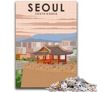 Seoul South Korea Jigsaw Puzzles for Teenagers 1000 Jigsaws, for Age 14+ Fun Games Fun Activities at Home, Birthday Gifts, Travel Gifts 1000pcs (50x75cm)