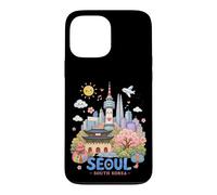 Seoul South Korea Kawaii Kids Travel Souvenir Case for iPhone 13 Pro Max