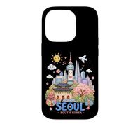 Seoul South Korea Kawaii Kids Travel Souvenir Case for iPhone 14 Pro