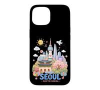 Seoul South Korea Kawaii Kids Travel Souvenir Case for iPhone 15