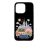 Seoul South Korea Kawaii Kids Travel Souvenir Case for iPhone 15 Pro Max