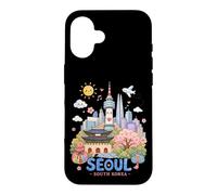 Seoul South Korea Kawaii Kids Travel Souvenir Case for iPhone 16