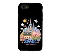 Seoul South Korea Kawaii Kids Travel Souvenir Case for iPhone SE (2020) / 7/8