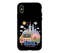 Seoul South Korea Kawaii Kids Travel Souvenir Case for iPhone X/XS