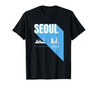 Seoul South Korea Landmark Modern Illustration T-Shirt