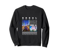 Seoul South Korea Scenic View Modern and Traditional Sweatshirt