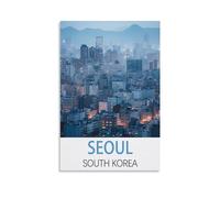 Seoul South Korea Vintage Travel Posters 08x12inch(20x30cm) Canvas Art Poster And Wall Art Picture Print Bedroom Decor