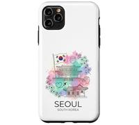Seoul South Korea Watercolor City Landmark Case for iPhone 11 Pro Max