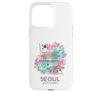 Seoul South Korea Watercolor City Landmark Case for iPhone 15 Pro Max