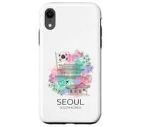 Seoul South Korea Watercolor City Landmark Case for iPhone XR