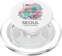 Seoul South Korea Watercolor City Landmark PopSockets PopGrip for MagSafe