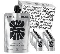 Seoul Tonic Korean Pear Electrolyte Drink, Social Recovery Natural Electrolyte Hydration with Ginseng, Korean Pear Juice, No Added Sugar, Vegan Wellness Beverage, 100ml x 12