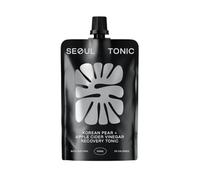 Seoul Tonic Korean Pear + Ginseng - Natural Electrolyte Wellness Drink, Refreshing "Pre-Party" Boost, 100% Natural Ingredients (12 x 100ml Pouches)