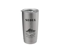Seoul Tower Cityscape Mountain View Stainless Steel Insulated Tumbler