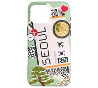 Seoul Travel Boarding Pass Korea BCN Adventure Case for iPhone 16 Pro Max