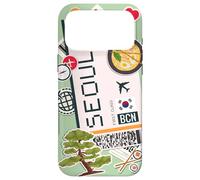 Seoul Travel Boarding Pass Korea BCN Adventure Case for iPhone 17 Pro Max